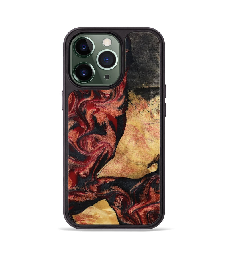 iPhone 13 Pro Wood Phone Case - Cain (Red, 797171)