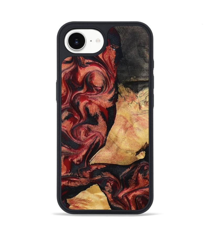iPhone 16e Wood Phone Case - Cain (Red, 797171)