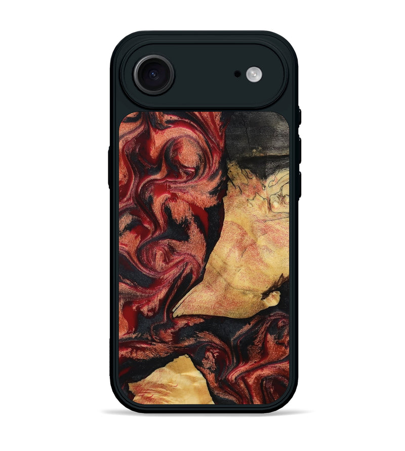 iPhone 17 Air Wood Phone Case - Cain (Red, 797171)