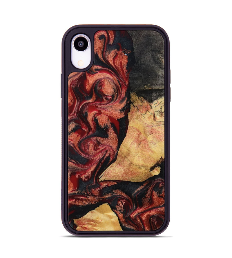 iPhone Xr Wood Phone Case - Cain (Red, 797171)