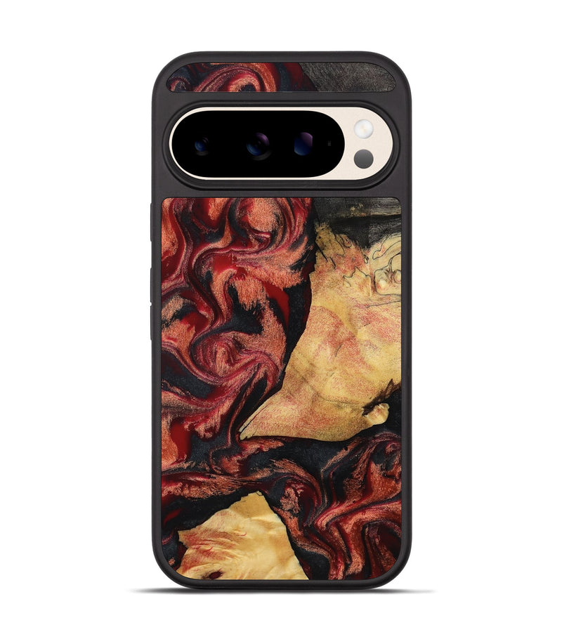 Pixel 10 Wood Phone Case - Cain (Red, 797171)