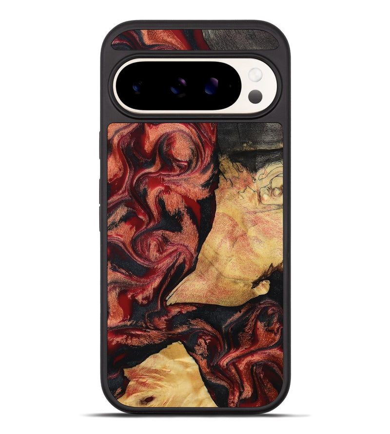 Pixel 10 Pro XL Wood Phone Case - Cain (Red, 797171)