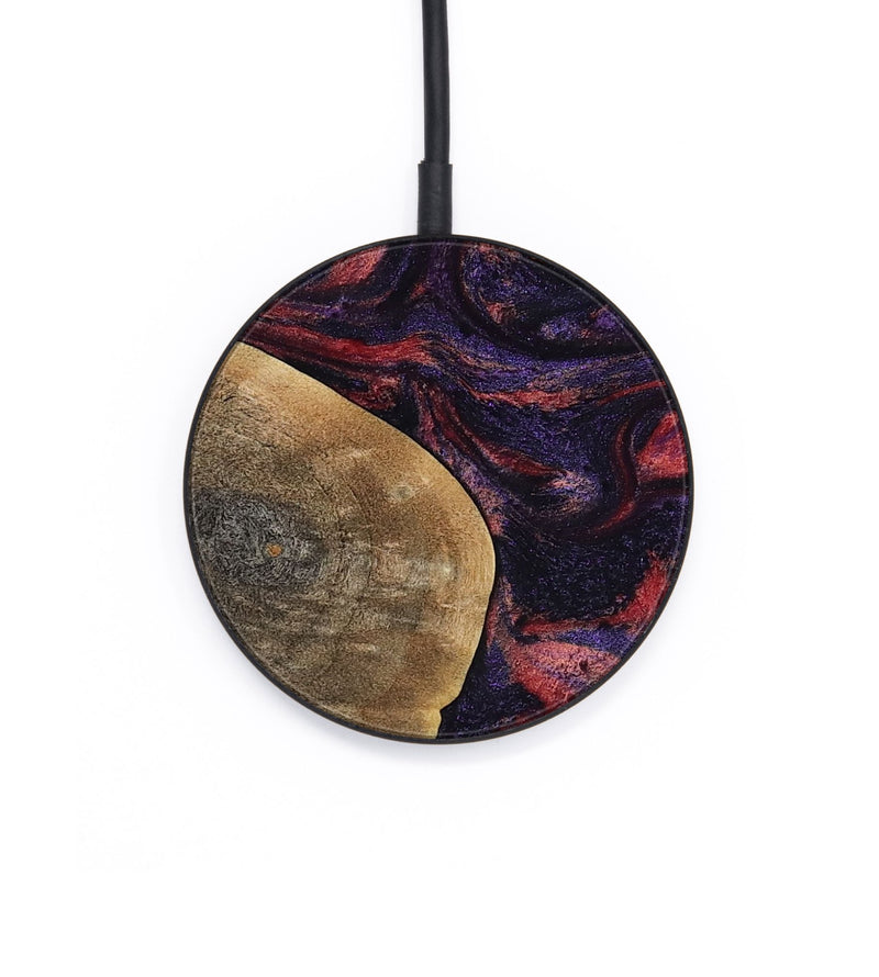 Circle Wood Wireless Charger - Angus (Purple, 797173)