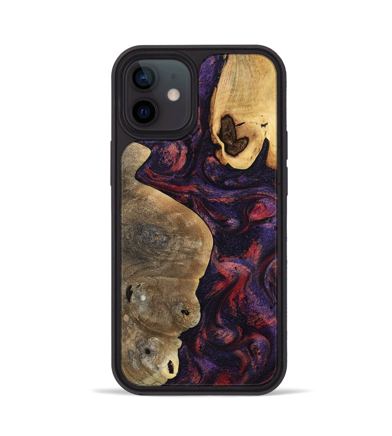 iPhone 12 Wood Phone Case - Angus (Purple, 797173)