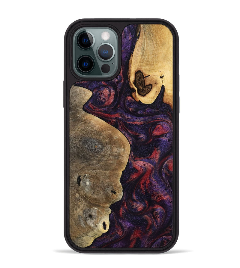iPhone 12 Pro Max Wood Phone Case - Angus (Purple, 797173)