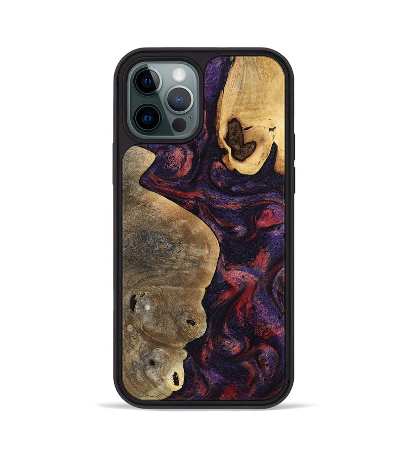 iPhone 12 Pro Wood Phone Case - Angus (Purple, 797173)