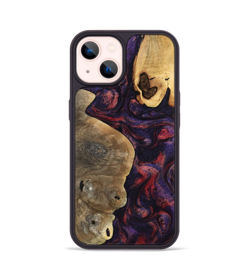 iPhone 14 Wood Phone Case - Angus (Purple, 797173)