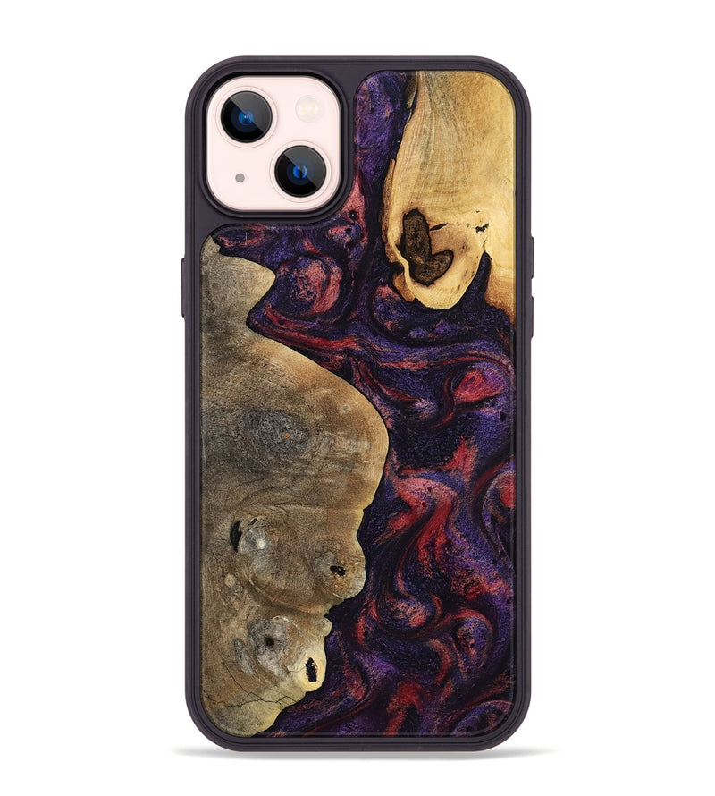 iPhone 14 Plus Wood Phone Case - Angus (Purple, 797173)