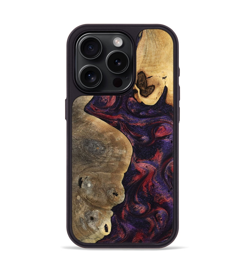 iPhone 15 Pro Wood Phone Case - Angus (Purple, 797173)