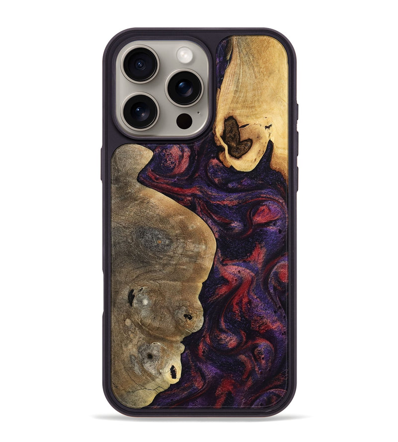 iPhone 16 Pro Max Wood Phone Case - Angus (Purple, 797173)