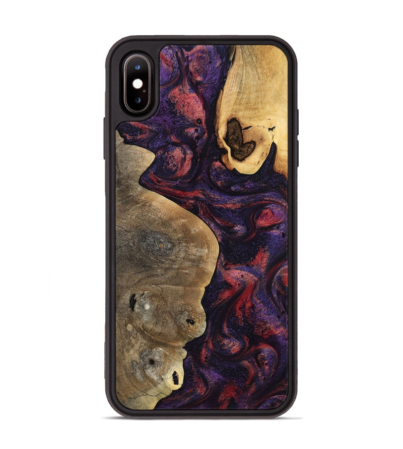 iPhone Xs Max Wood Phone Case - Angus (Purple, 797173)