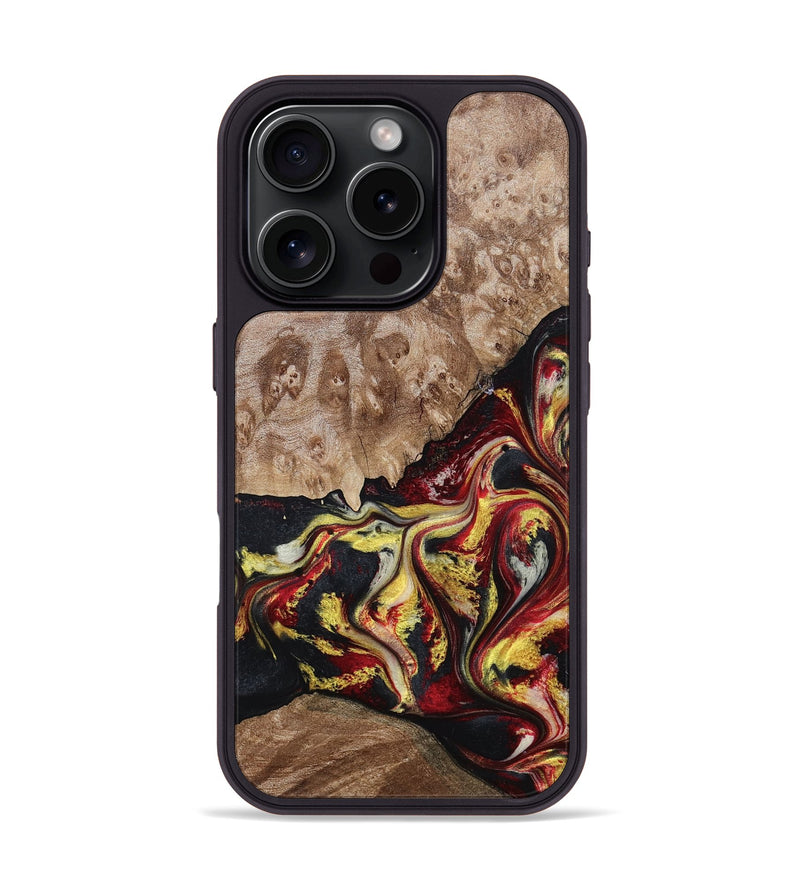 iPhone 16 Pro Wood Phone Case - Kylan (Red, 797175)