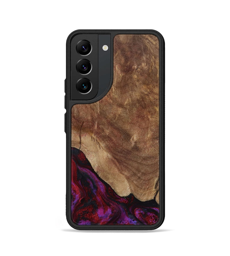 Galaxy S22 Wood Phone Case - Dino (Red, 797177)