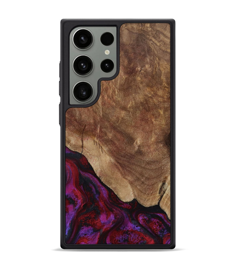 Galaxy S24 Ultra Wood Phone Case - Dino (Red, 797177)