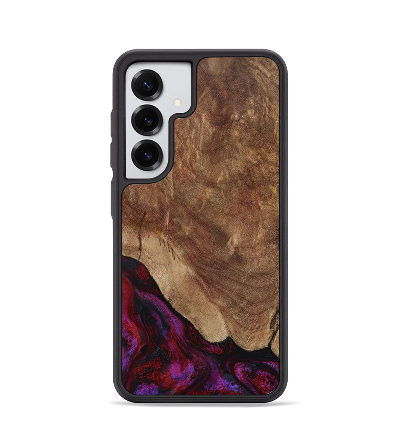 Galaxy S25 Wood Phone Case - Dino (Red, 797177)