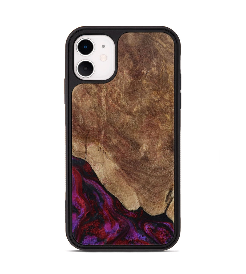 iPhone 11 Wood Phone Case - Dino (Red, 797177)