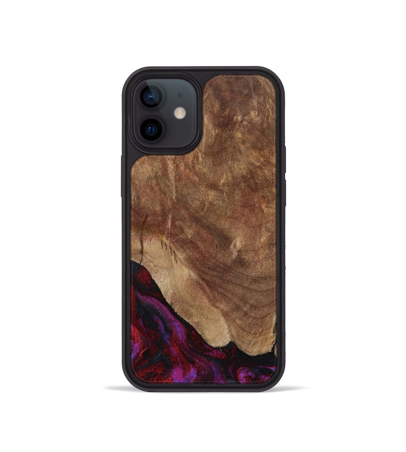 iPhone 12 mini Wood Phone Case - Dino (Red, 797177)
