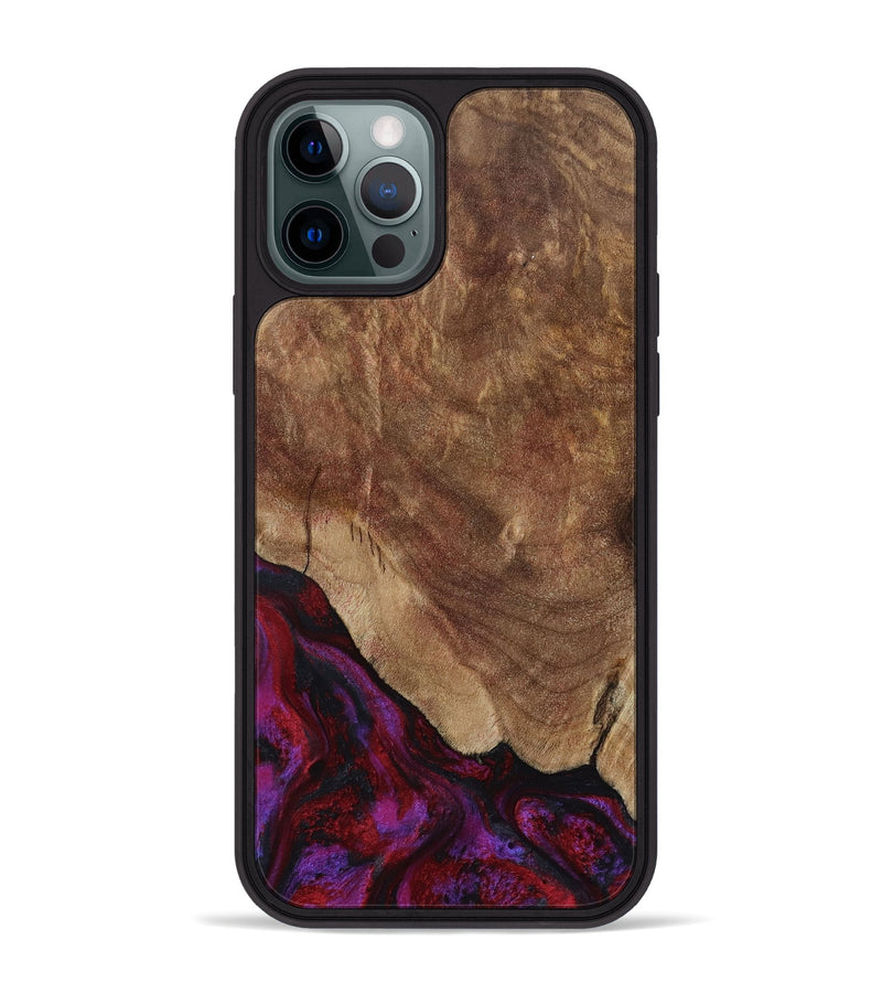 iPhone 12 Pro Max Wood Phone Case - Dino (Red, 797177)
