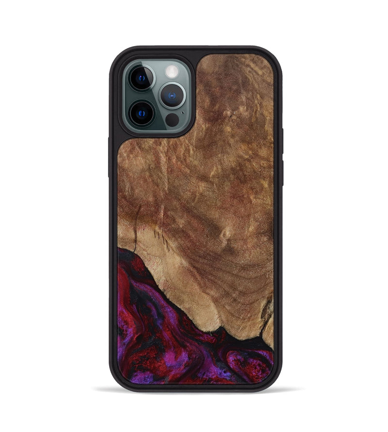 iPhone 12 Pro Wood Phone Case - Dino (Red, 797177)