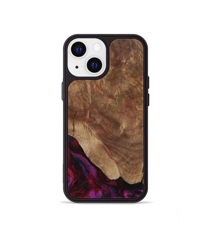 iPhone 13 mini Wood Phone Case - Dino (Red, 797177)