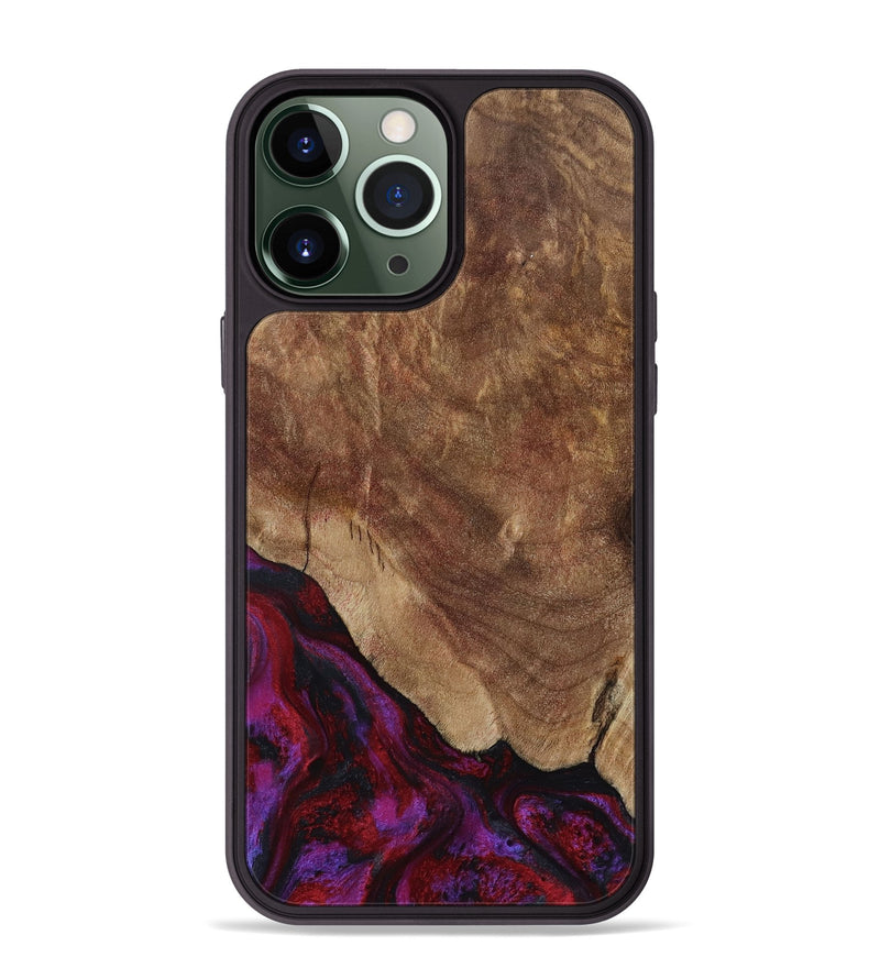 iPhone 13 Pro Max Wood Phone Case - Dino (Red, 797177)