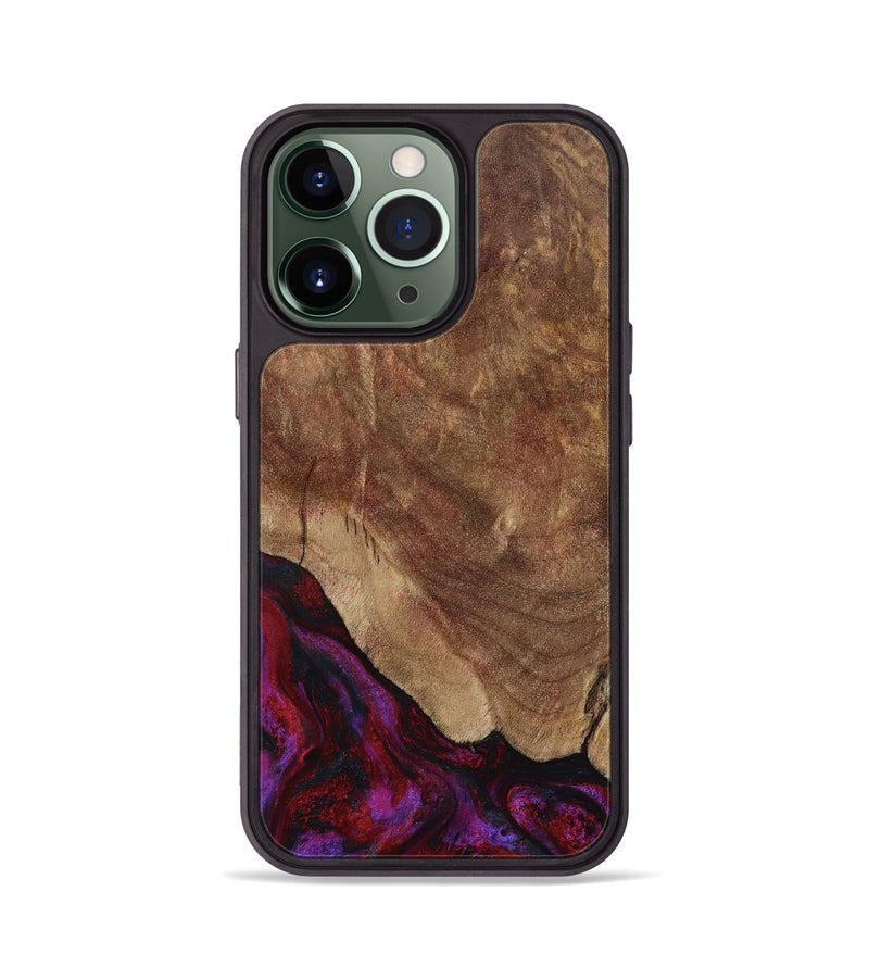 iPhone 13 Pro Wood Phone Case - Dino (Red, 797177)