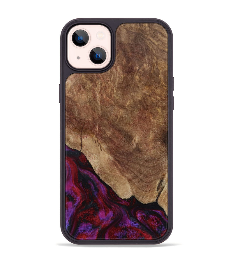 iPhone 14 Plus Wood Phone Case - Dino (Red, 797177)