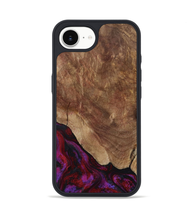 iPhone 16e Wood Phone Case - Dino (Red, 797177)