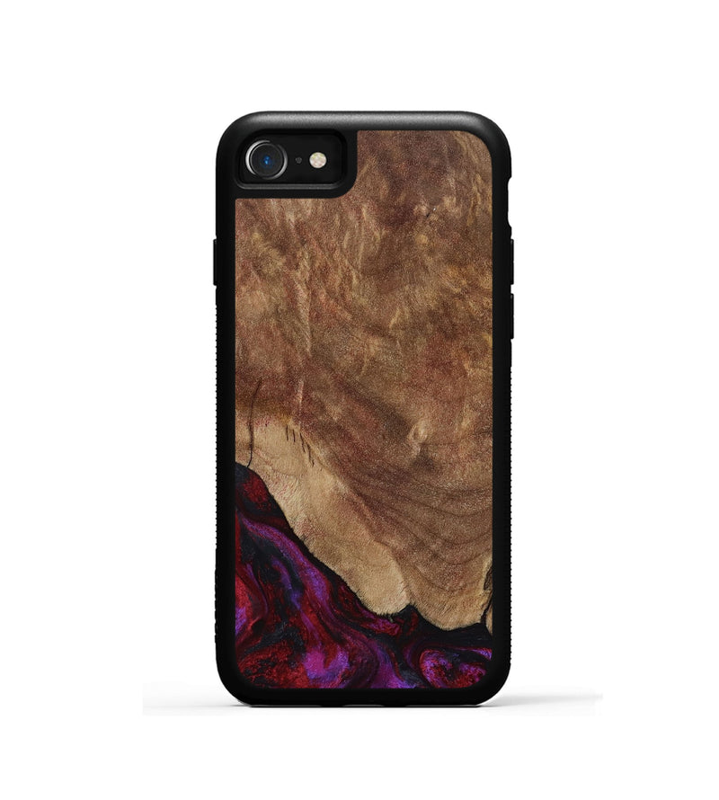 iPhone SE Wood Phone Case - Dino (Red, 797177)