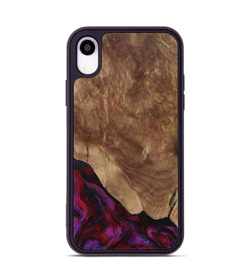 iPhone Xr Wood Phone Case - Dino (Red, 797177)