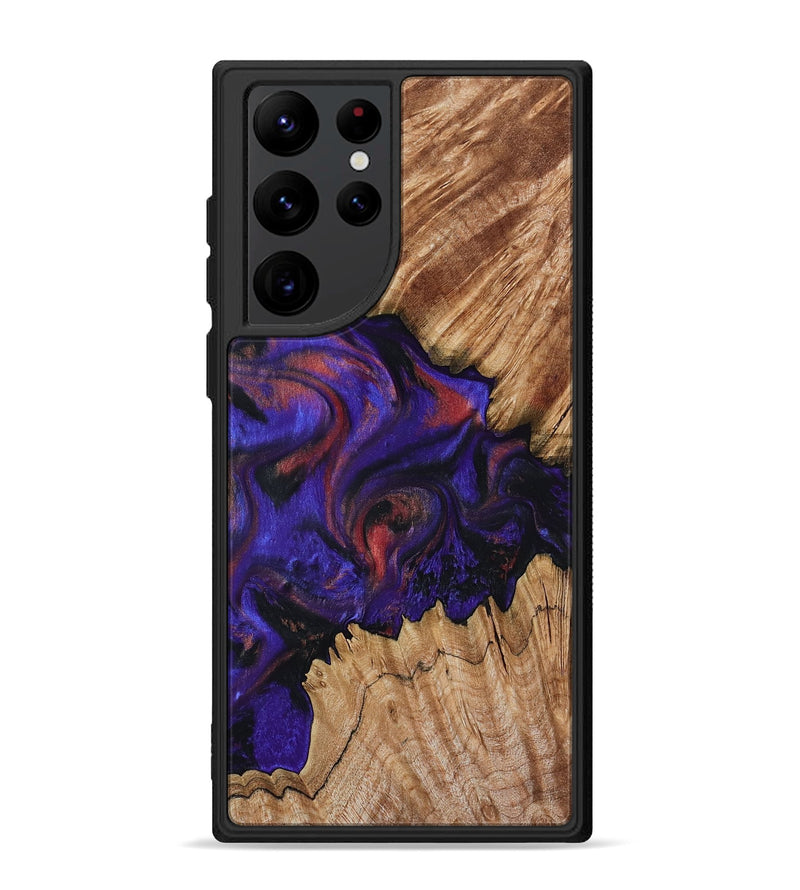 Galaxy S22 Ultra Wood Phone Case - Chaz (Purple, 797183)