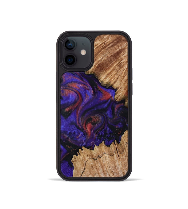 iPhone 12 mini Wood Phone Case - Chaz (Purple, 797183)