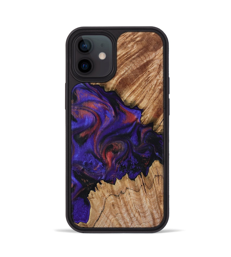 iPhone 12 Wood Phone Case - Chaz (Purple, 797183)