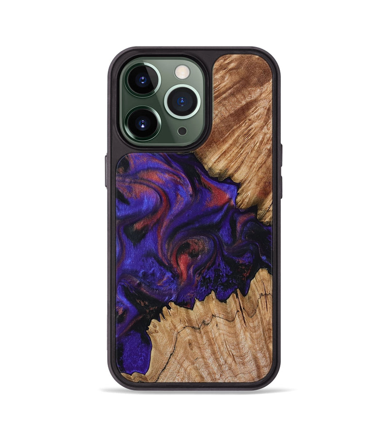 iPhone 13 Pro Wood Phone Case - Chaz (Purple, 797183)