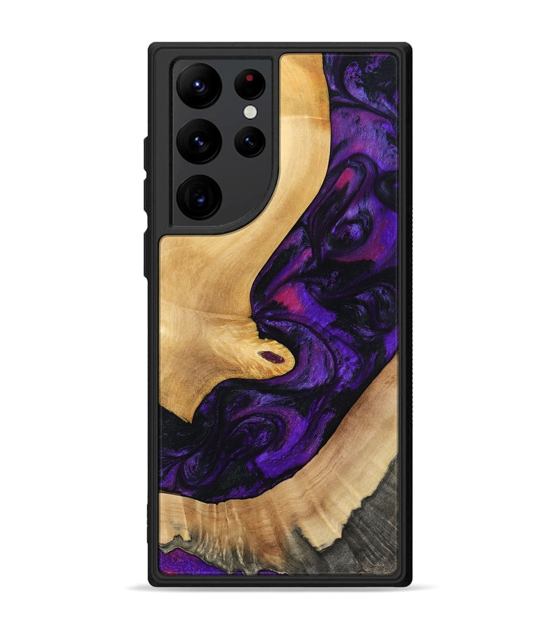Galaxy S22 Ultra Wood Phone Case - Nichole (Purple, 797185)