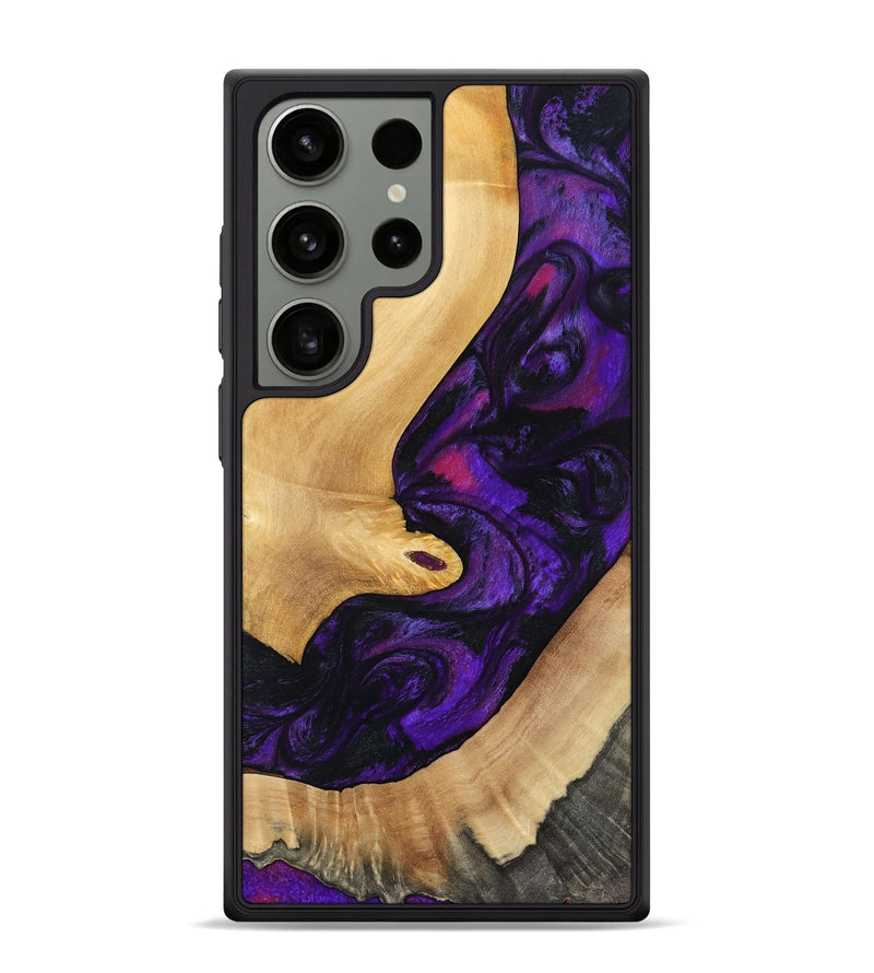Galaxy S24 Ultra Wood Phone Case - Nichole (Purple, 797185)