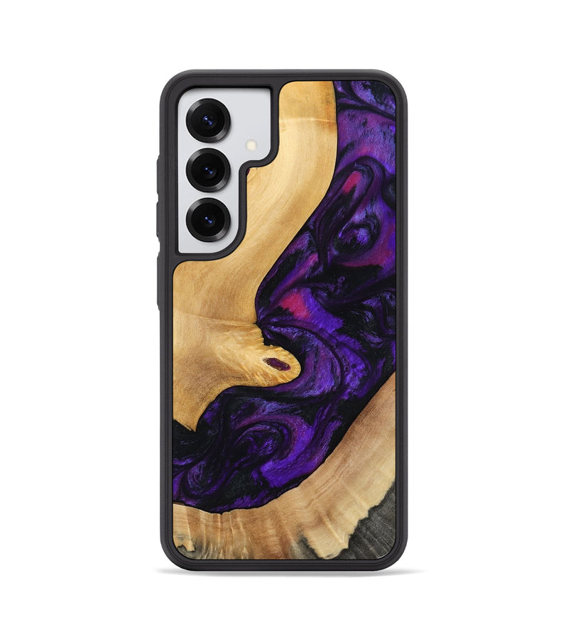 Galaxy S25 Wood Phone Case - Nichole (Purple, 797185)