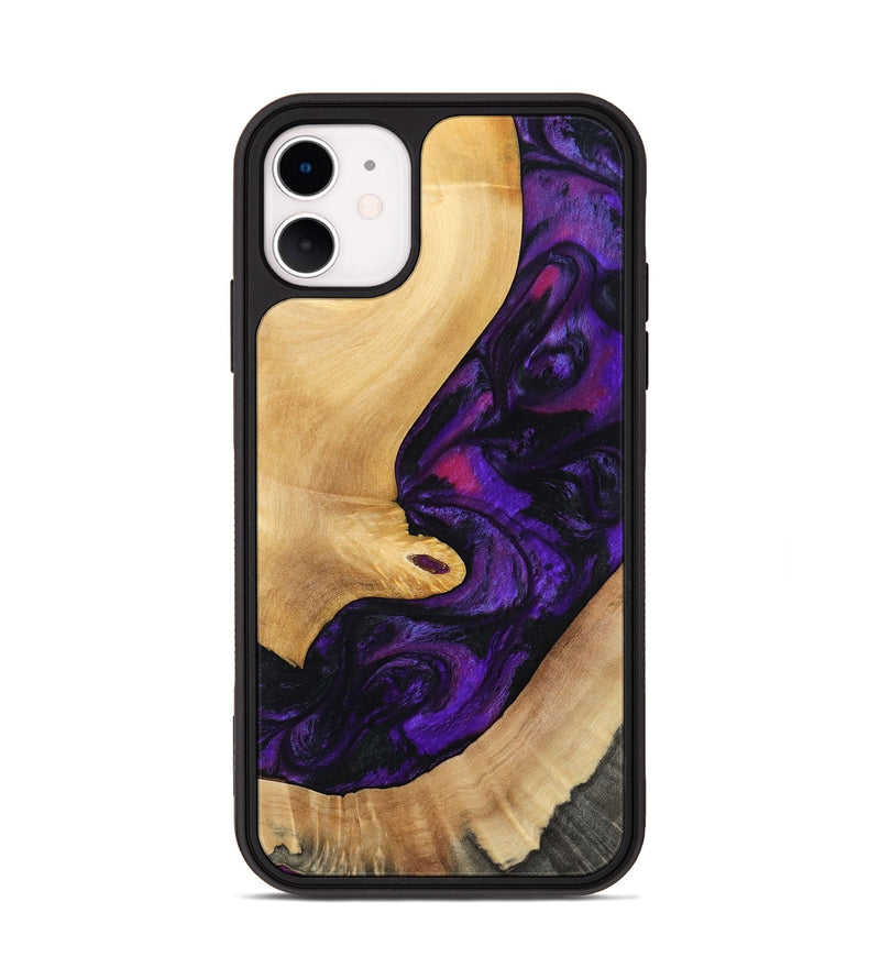 iPhone 11 Wood Phone Case - Nichole (Purple, 797185)