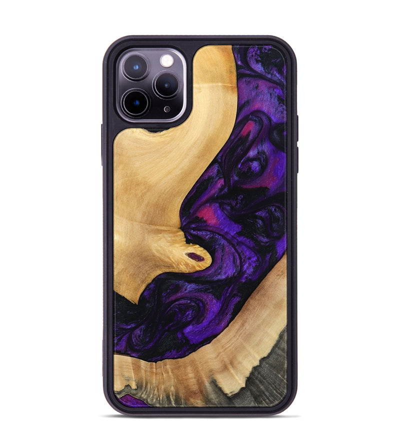 iPhone 11 Pro Max Wood Phone Case - Nichole (Purple, 797185)