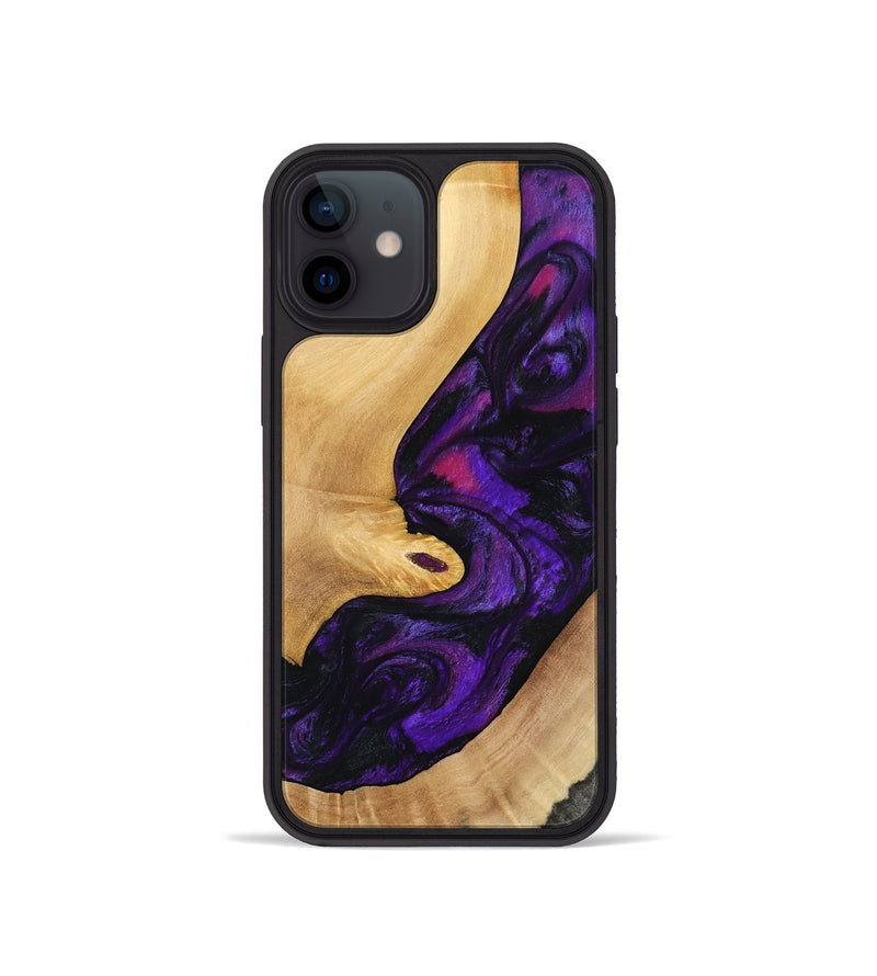 iPhone 12 mini Wood Phone Case - Nichole (Purple, 797185)