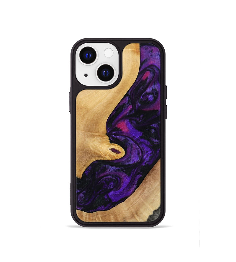 iPhone 13 mini Wood Phone Case - Nichole (Purple, 797185)