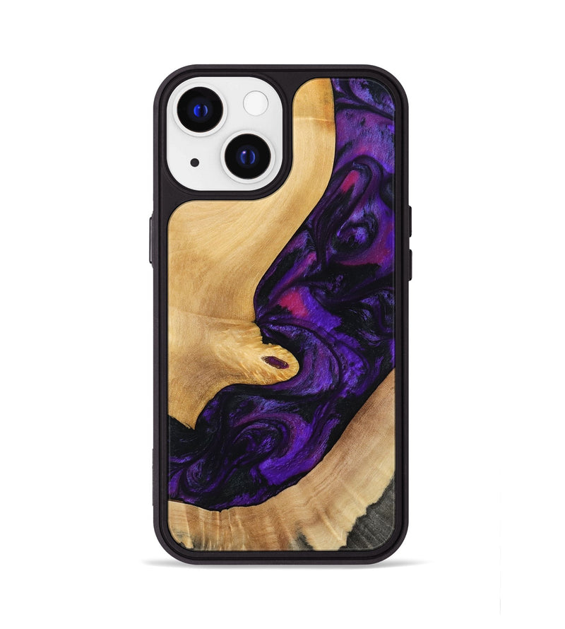 iPhone 13 Wood Phone Case - Nichole (Purple, 797185)