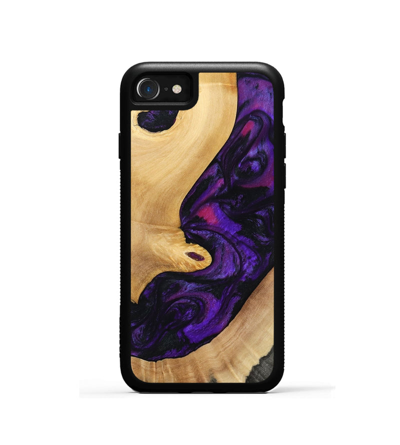 iPhone SE Wood Phone Case - Nichole (Purple, 797185)