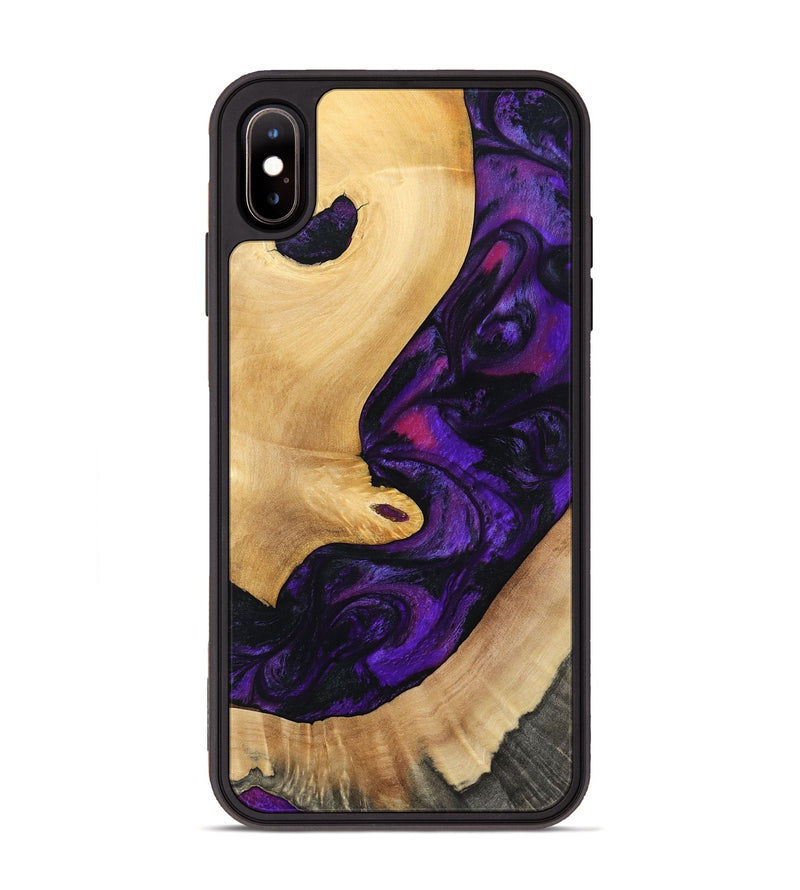 iPhone Xs Max Wood Phone Case - Nichole (Purple, 797185)
