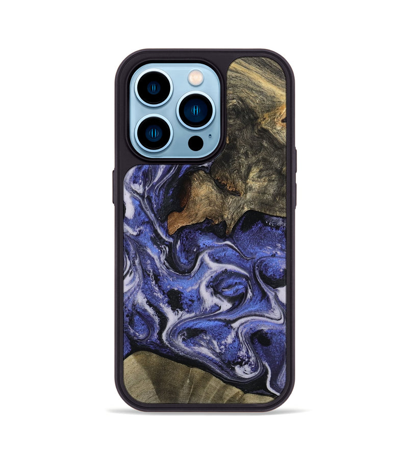 iPhone 14 Pro Wood Phone Case - Mona (Purple, 797186)