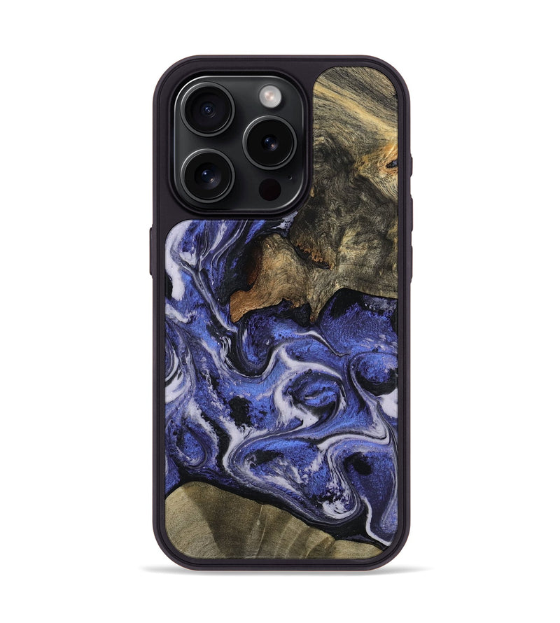 iPhone 15 Pro Wood Phone Case - Mona (Purple, 797186)