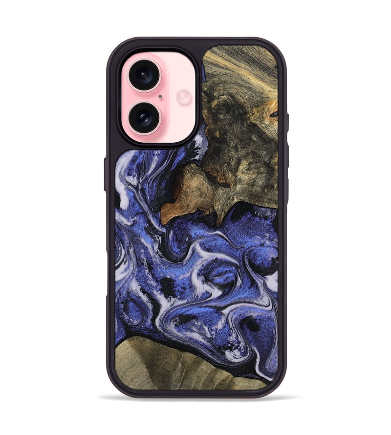 iPhone 16 Wood Phone Case - Mona (Purple, 797186)
