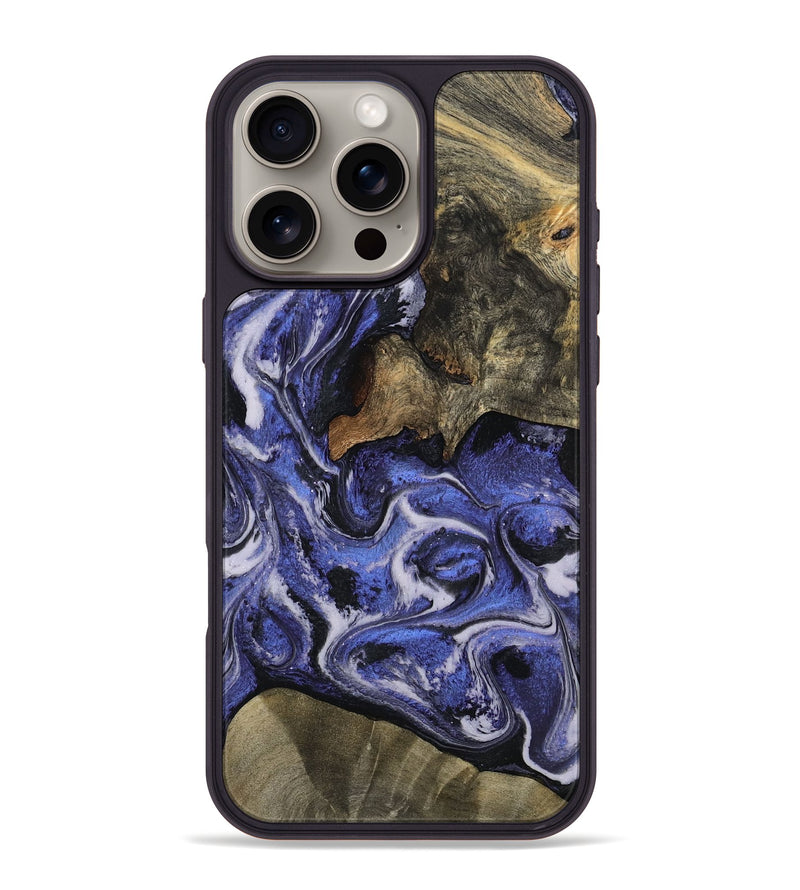 iPhone 16 Pro Max Wood Phone Case - Mona (Purple, 797186)