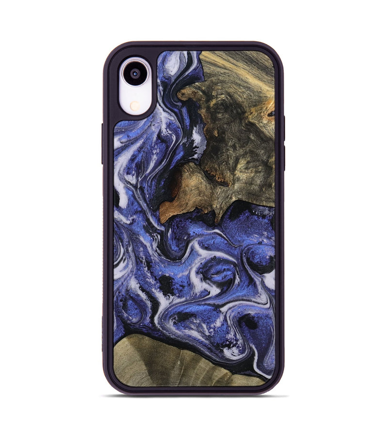 iPhone Xr Wood Phone Case - Mona (Purple, 797186)