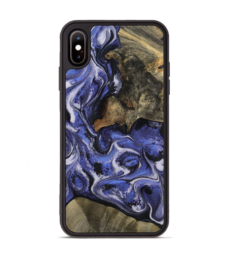 iPhone Xs Max Wood Phone Case - Mona (Purple, 797186)